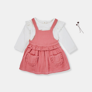 Rouge Pinafore and Tee Set