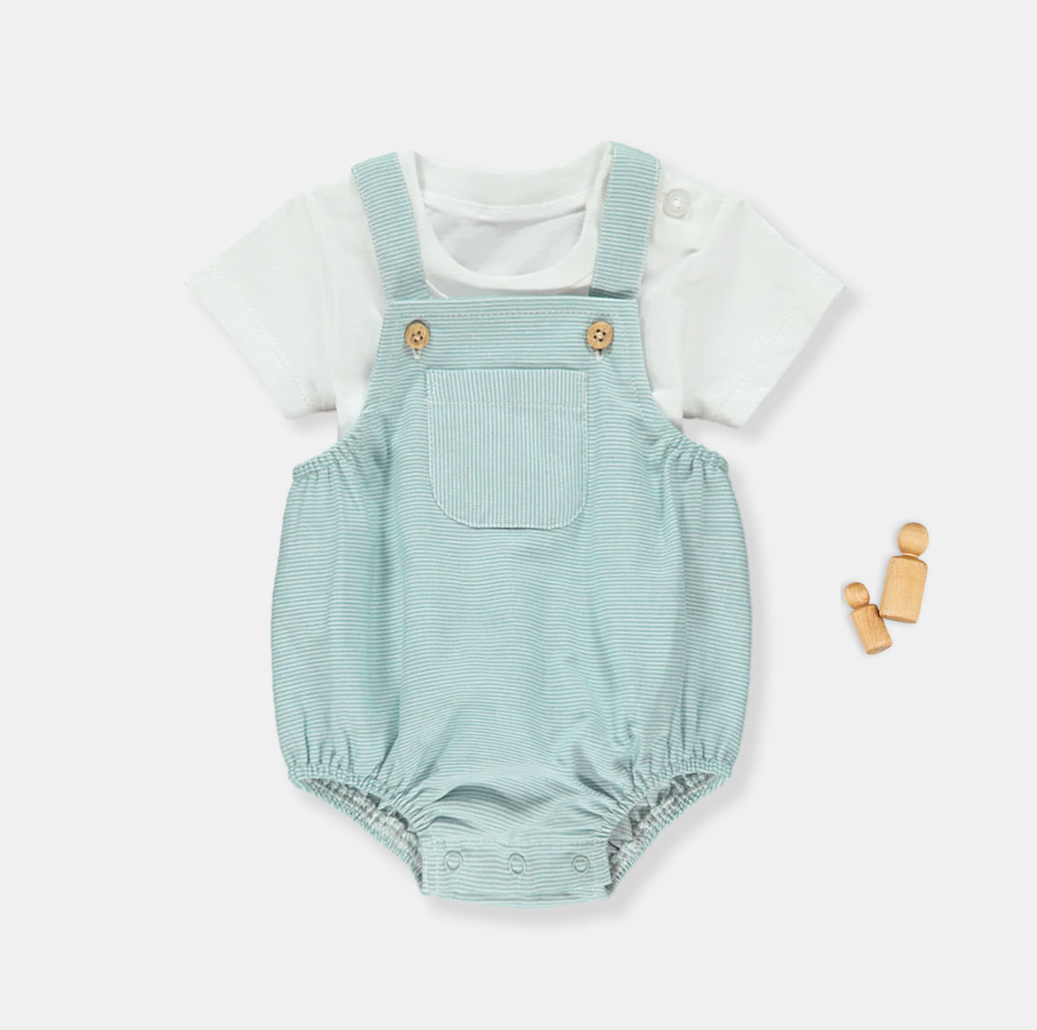 Aqua Romper and Tee