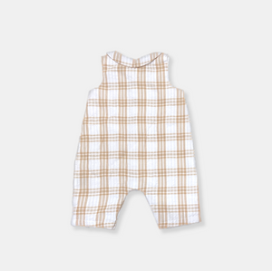 Blush Checks Dungaree