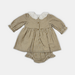 Load image into Gallery viewer, organic cotton newborn dress sustainable fashion 
