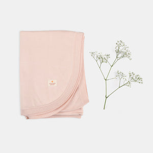 Powder Pink Knitted Blanket- Kids