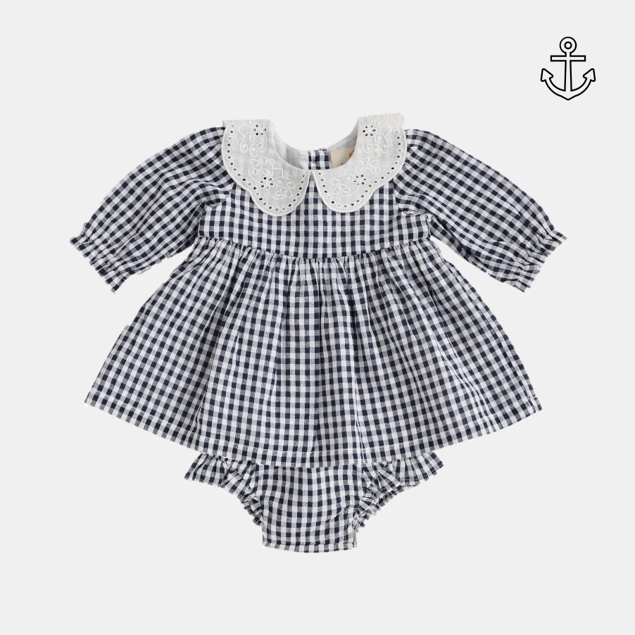 Gingham Dress Set